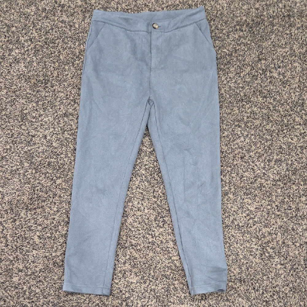 Light Grey Blue Pants